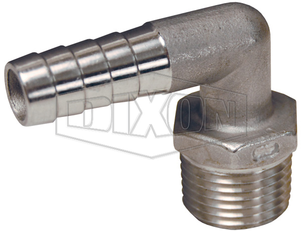 Male NPT x Hose Barb 90° Elbow